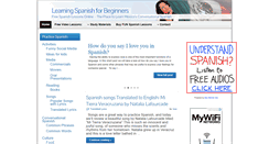 Desktop Screenshot of learningspanishforbeginners.com